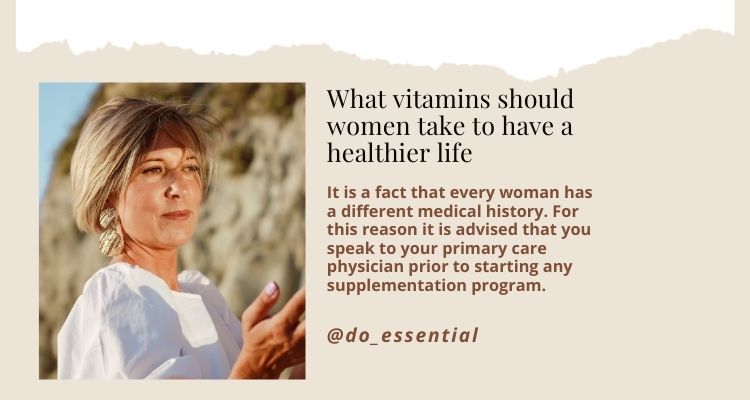 What vitamins should women take